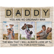 Couverture photo personnalisée pour papa, cadeau sur mesure de