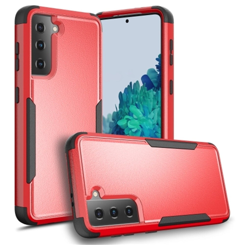 Heavy Duty 3-Layer Bumper Case For Samsung Galaxy S21 Plus 5G 6.7-Inch Â Shockproof, Dropproof, Full-Body Rubber Protection, Red 9489952027968