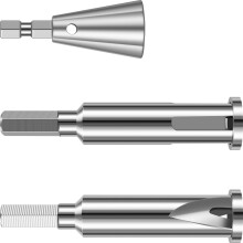 Wire Twisting Tool Set 3-Piece Drill-Driven 3-Way and 5-Way