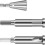 Wire Twisting Tool Set 3-Piece Drill-Driven 3-Way and 5-Way 1