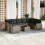 VidaXL vidaXL 10-tlg. Garten-Sofagarnitur mit Kissen Grau Poly Rattan 2