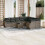 VidaXL vidaXL 10-tlg. Garten-Sofagarnitur mit Kissen Grau Poly Rattan 2