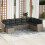 VidaXL vidaXL 8-tlg. Garten-Sofagarnitur mit Kissen Grau Poly Rattan 2