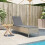 VidaXL vidaXL Sonnenliege mit Auflage Beige Poly Rattan 3