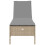 VidaXL vidaXL Sonnenliege mit Auflage Beige Poly Rattan 4