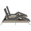 VidaXL vidaXL Sonnenliegen 2 Stk. mit Tisch Hellgrau Poly Rattan 4