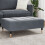 VidaXL vidaXL Fußhocker Dunkelgrau 77x55x31 cm Samt 2