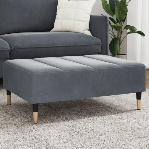 VidaXL vidaXL Fußhocker Dunkelgrau 77x55x31 cm Samt 1