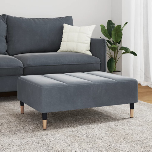 VidaXL vidaXL Fußhocker Dunkelgrau 77x55x31 cm Samt 2