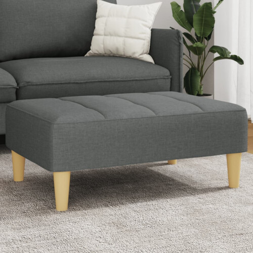 VidaXL vidaXL Fußhocker Dunkelgrau 77x55x31 cm Stoff 1