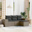 VidaXL vidaXL 4-tlg. Garten-Sofagarnitur mit Kissen Grau Poly Rattan 2