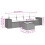 VidaXL vidaXL 5-tlg. Garten-Sofagarnitur mit Kissen Grau Poly Rattan 5