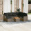 VidaXL vidaXL 8-tlg. Garten-Sofagarnitur mit Kissen Grau Poly Rattan 2