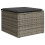 VidaXL vidaXL 10-tlg. Garten-Sofagarnitur mit Kissen Grau Poly Rattan 6