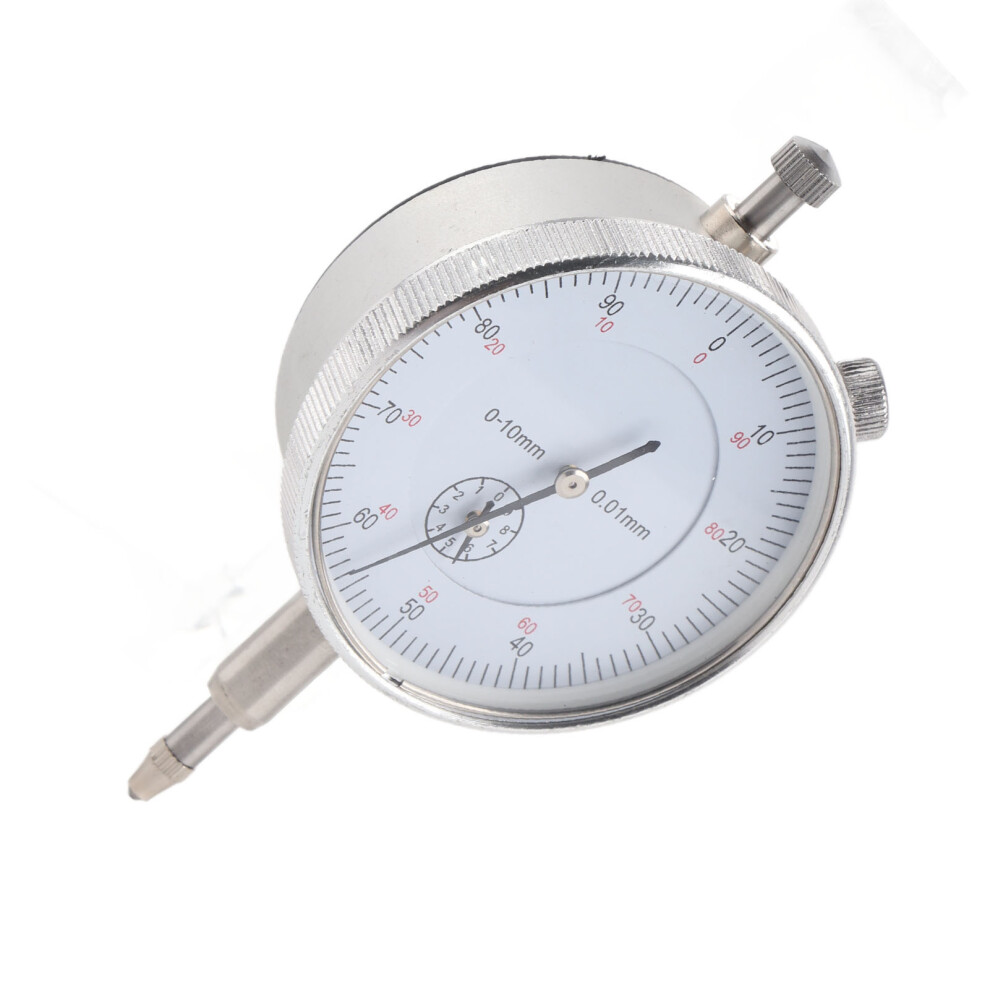Dial Indicator 0Â10Mm Range 0.01Mm High Accuracy Aluminum Alloy Manual Tool 4671391876732