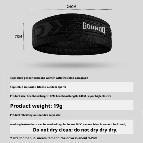 Polyester Headband for Running and Outdoor Activities 1