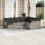 VidaXL vidaXL 10-tlg. Garten-Sofagarnitur mit Kissen Hellgrau Poly Rattan 2