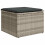 VidaXL vidaXL 10-tlg. Garten-Sofagarnitur mit Kissen Hellgrau Poly Rattan 6