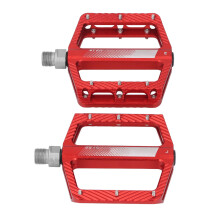 Aluminum Alloy Cycling Pedals 1 Pair Lightweight Non Slip Red