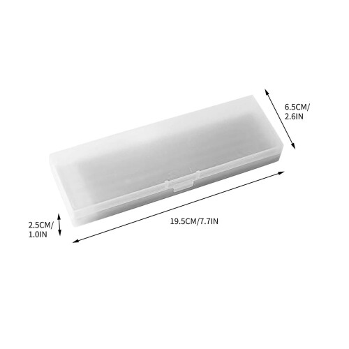 Transparant mat etui van plastic (1 stuk) 2