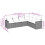 VidaXL vidaXL 6-tlg. Garten-Sofagarnitur mit Kissen Beige Poly Rattan 2