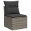 VidaXL vidaXL 7-tlg. Garten-Sofagarnitur mit Kissen Hellgrau Poly Rattan 4