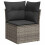 VidaXL vidaXL 7-tlg. Garten-Sofagarnitur mit Kissen Hellgrau Poly Rattan 5