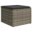 VidaXL vidaXL 7-tlg. Garten-Sofagarnitur mit Kissen Hellgrau Poly Rattan 6