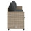 VidaXL vidaXL Sonnenliege mit Kissen Hellgrau Poly Rattan 6