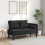 VidaXL vidaXL Chaiselongue mit Kissen Schwarz Samt 2