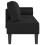 VidaXL vidaXL Chaiselongue mit Kissen Schwarz Samt 4