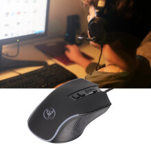 Bunter Shine Einstellbarer 3600dpi RGB-Kabelmechanische Maus für Notebook & PC
