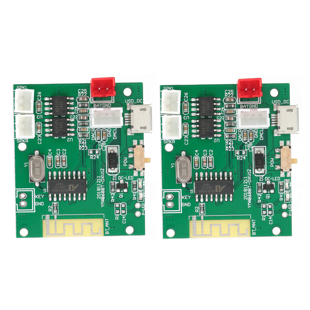 Power Amp Module Board 5W X2 For Bluetooth 5.0 Stereo Speakers, 3.7-5V 4961391879377