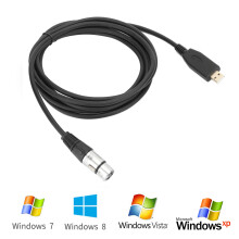 USB MIC Link Cable 200cm, XLR Female to USB Male, High-Quality Audio