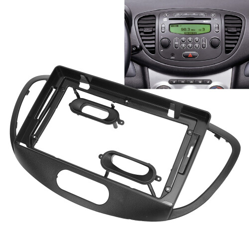 9 Inch Black ABS Navigation Panel Frame for I10 2007-2013