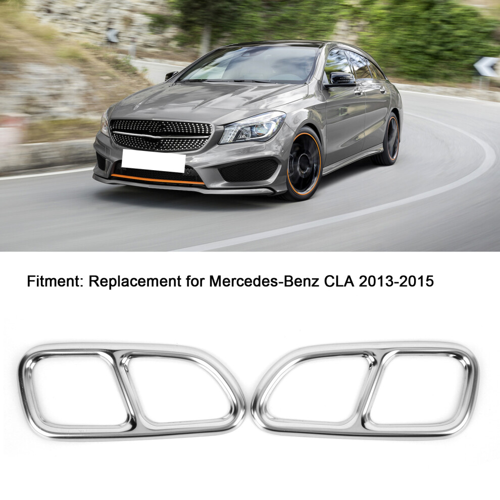 Quad Exhaust Tip Trim For Cla 2013-2015 7790334184356