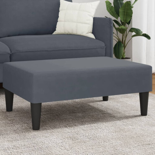 VidaXL vidaXL Fußhocker Dunkelgrau 77x55x31 cm Samt 1
