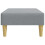 VidaXL vidaXL Fußhocker Hellgrau 77x55x31 cm Stoff 5