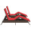 VidaXL vidaXL Sonnenliegen 2 Stk. mit Tisch Braun Poly Rattan 5