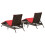 VidaXL vidaXL Sonnenliegen 2 Stk. mit Tisch Braun Poly Rattan 6