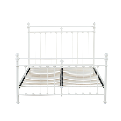 (Small Double, Cream) Snuggle Beds Aria Classic Metal Bed Frame 1