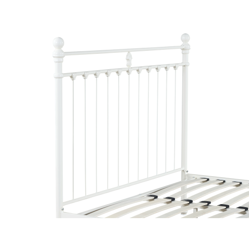 (King, Cream) Snuggle Beds Aria Classic Metal Bed Frame 2