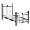 (Single, Black) Snuggle Beds Aria Classic Metal Bed Frame 8
