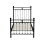 (Single, Black) Snuggle Beds Aria Classic Metal Bed Frame 2