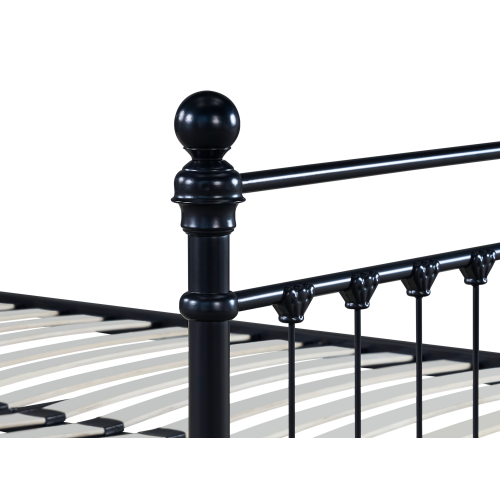 (Single, Black) Snuggle Beds Aria Classic Metal Bed Frame 2