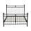 (Double, Black) Snuggle Beds Aria Classic Metal Bed Frame 7