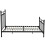 (Double, Black) Snuggle Beds Aria Classic Metal Bed Frame 3