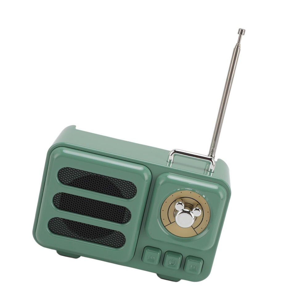 Retro Portable Bluetooth Speaker 5.3, 800Mah, Green 9411391881498