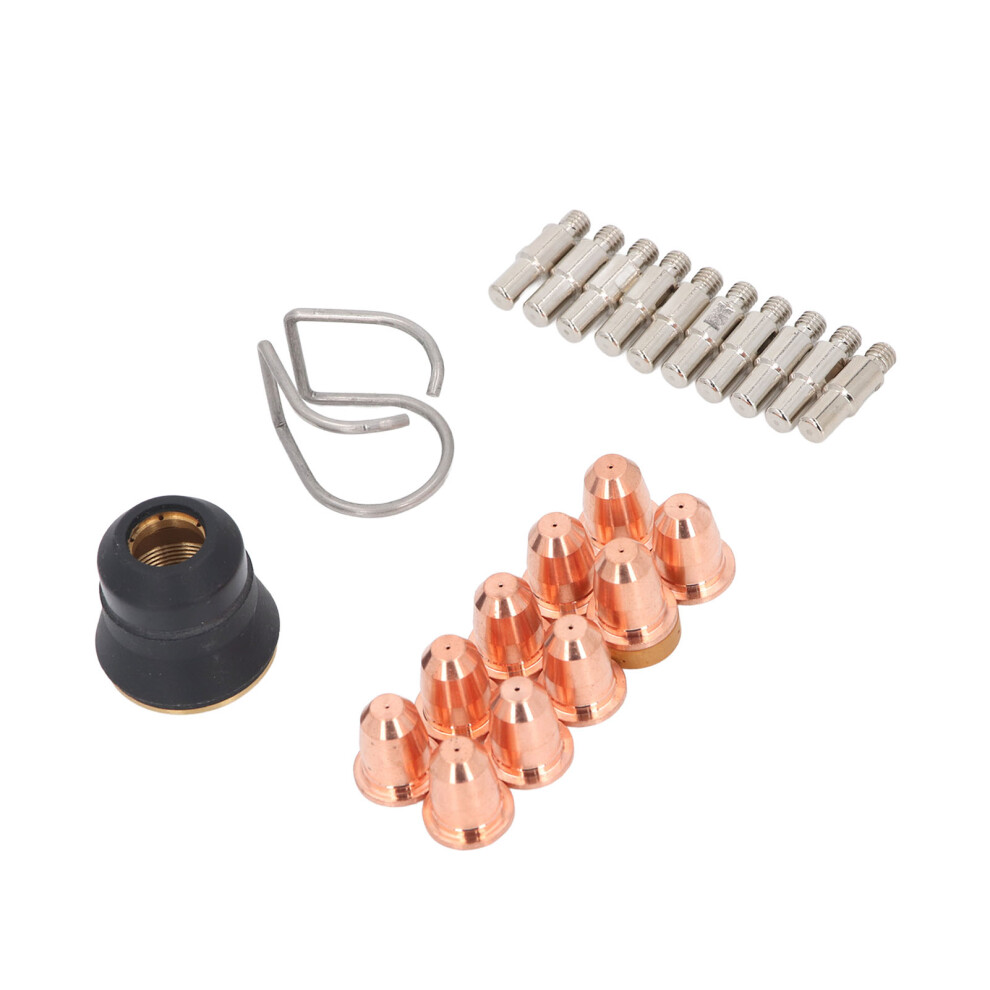 23Pcs Plasma Cutter Torch Accessory Kit - 0.8Mm Tips, Brass & Steel 4901391881598