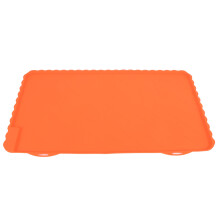Orange XL Silicone Grill Mat Non Stick Cover Reusable for Home Cooking